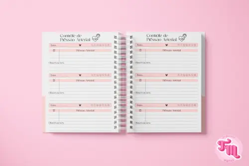 Caderno Controle de Pressão Arterial - Arquivo Digital