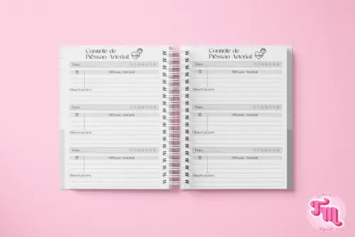 Caderno Controle de Pressão Arterial - Arquivo Digital