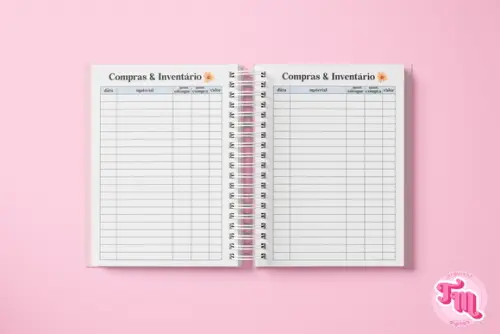 Caderno Pedidos Crochê - Miolo Arquivo Digital