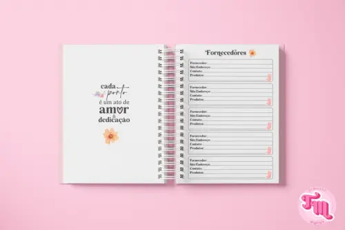 Caderno Pedidos Crochê - Miolo Arquivo Digital