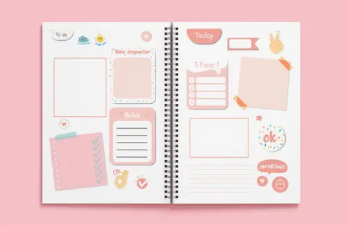 Caderno Post It - Miolo em Arquivo Digital