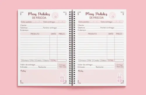 Caderno Pedidos Páscoa - Miolo Arquivo Digital