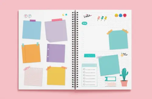 Caderno Post It - Miolo em Arquivo Digital
