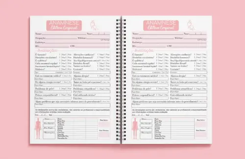Ficha Anamnese Estética Corporal - Miolo em Arquivo Digital