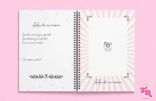 Livro do Bebê Rosa - Miolo em Arquivo Digital