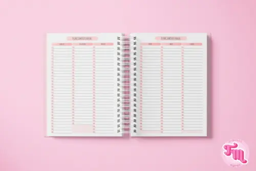 Miolo Rosa Agenda 2026 Visão Semanal - Arquivo Digital