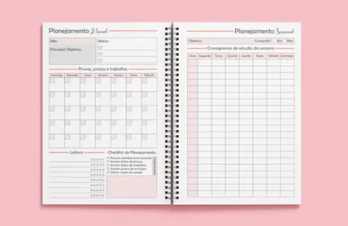 Planner de Estudos - Miolo Digital