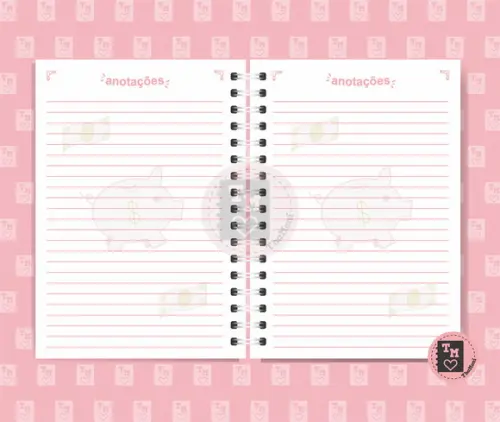Planner Controle Financeiro 2 Rosa - Miolo Arquivo Digital