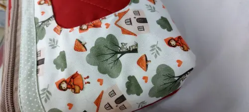 Necesseire do bebê - Porta fraldas com bolso para lenço umedeci