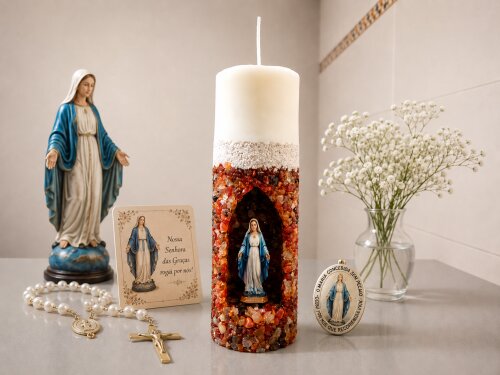 Vela oratória aromatizada Nossa Senhora das Graças