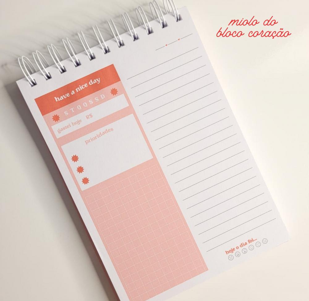 Planner Diário Coração