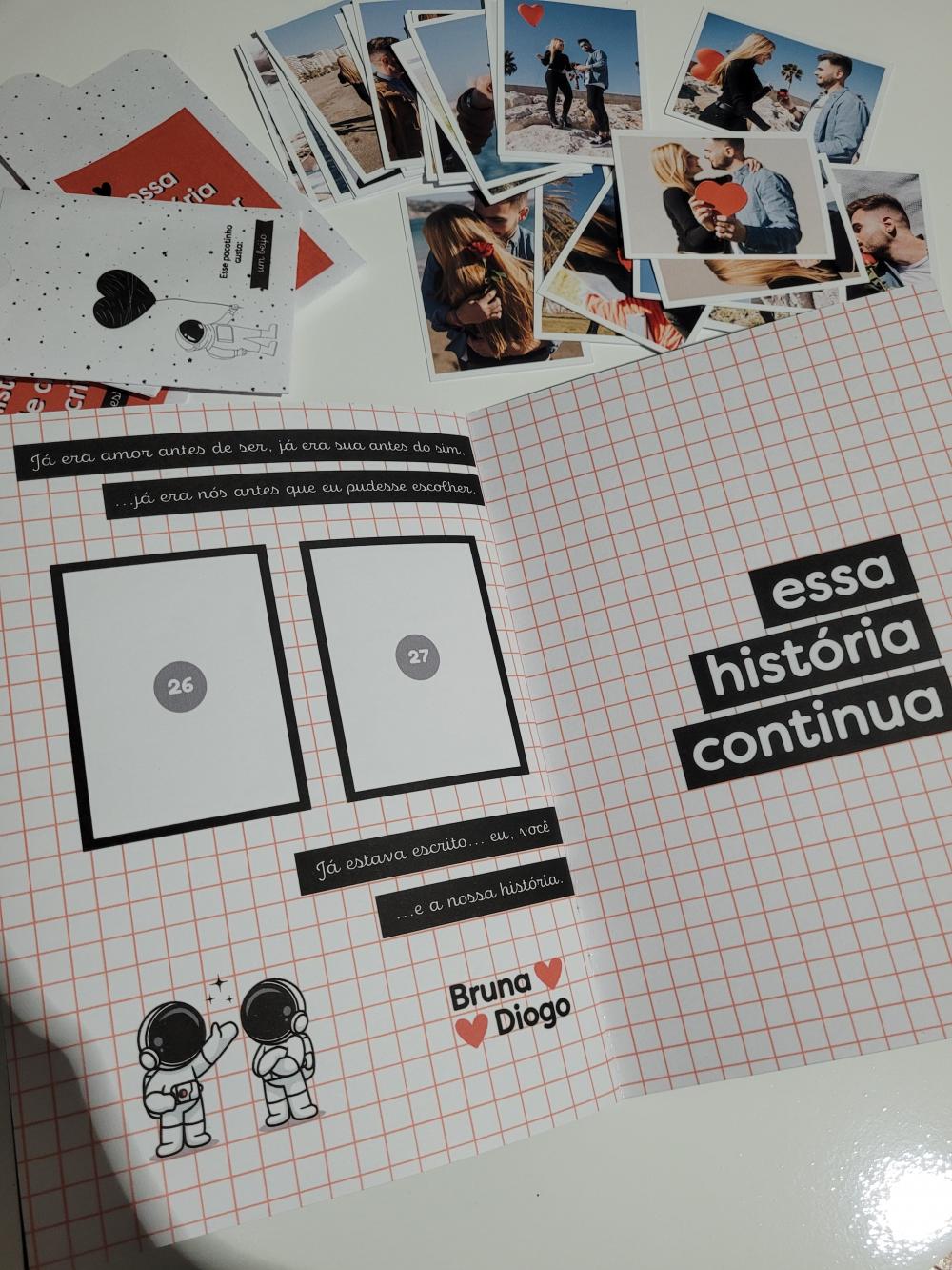 Presente Aniversário Namoro Álbum Figurinhas Personalizado