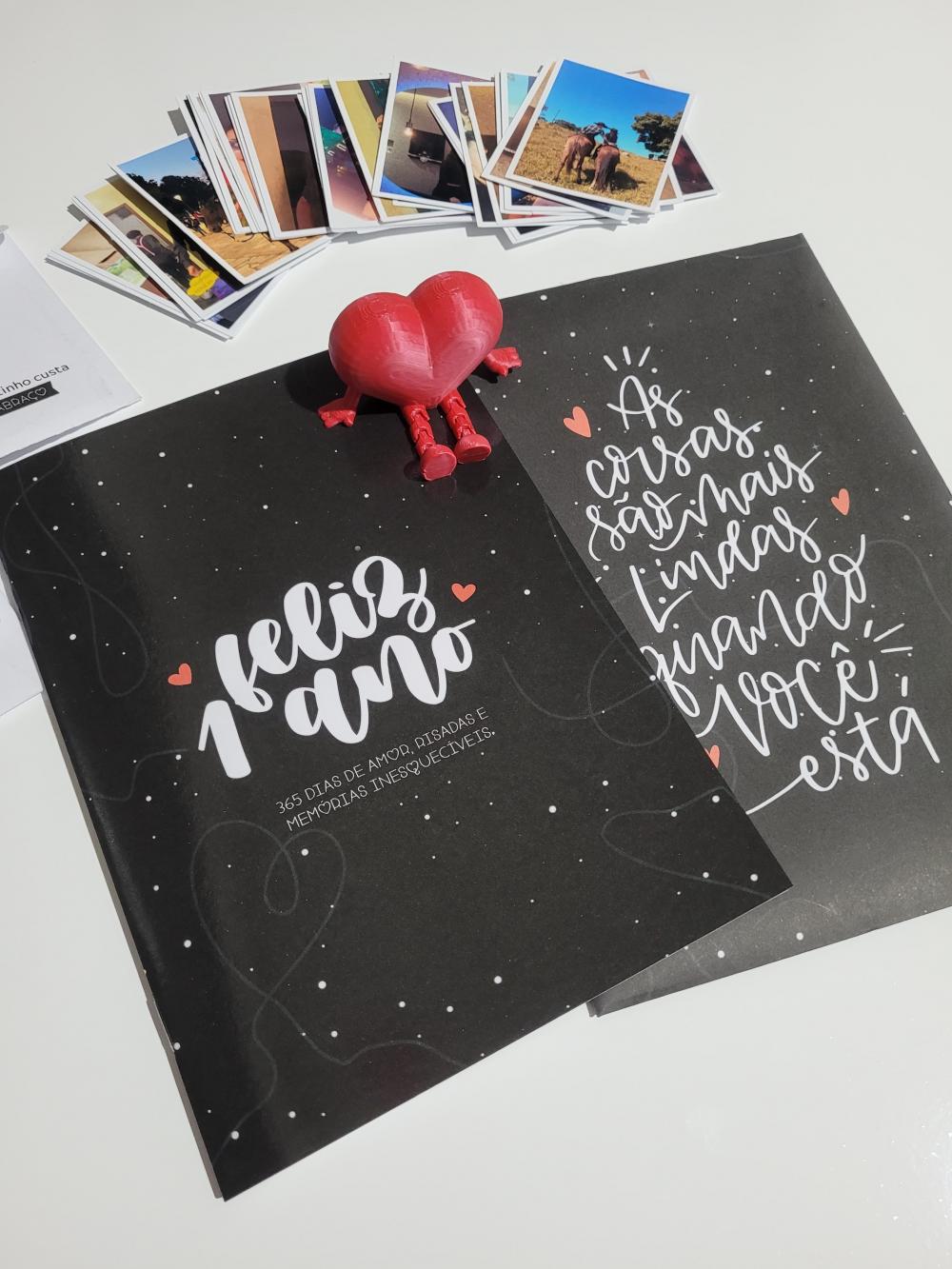 Álbum de Fotos Figurinhas | Presente Aniversário | 1 Ano de Nam