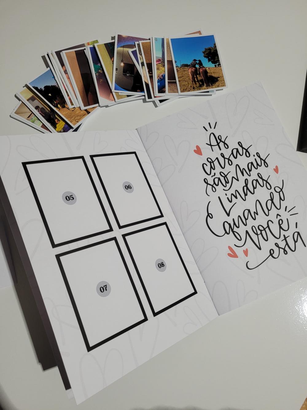 Álbum de Fotos Figurinhas | Presente Aniversário | 1 Ano de Nam