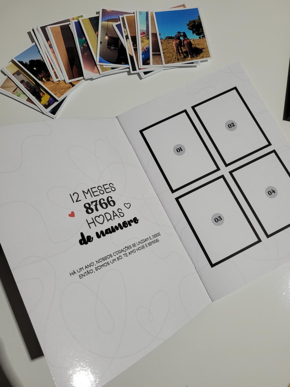 Álbum de Fotos Figurinhas | Presente Aniversário | 1 Ano de Nam