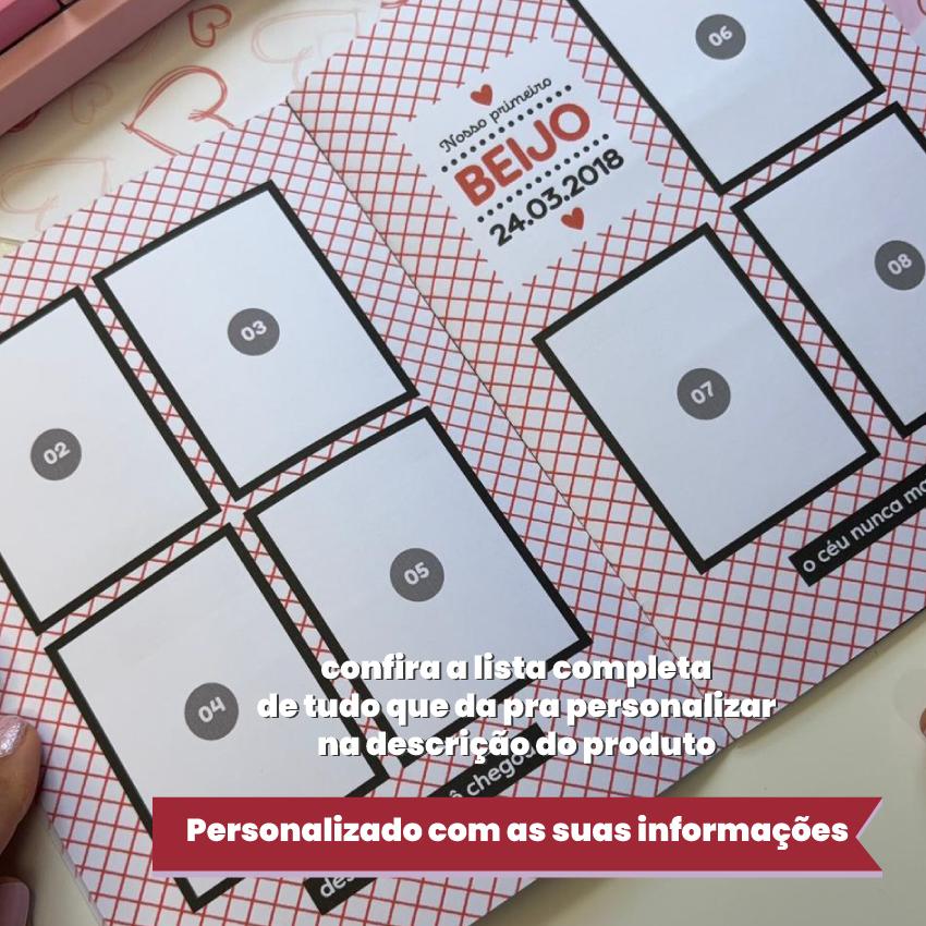 Presente Aniversário Namoro Álbum Figurinhas Personalizado