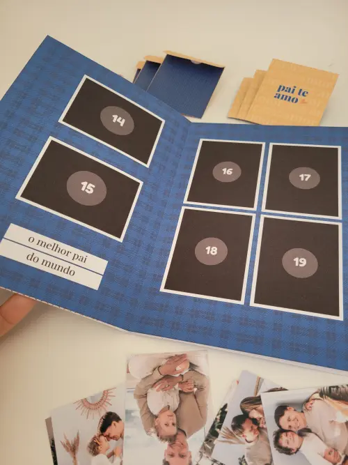 Álbum de Figurinhas Presente Dia dos Pais Personalizado
