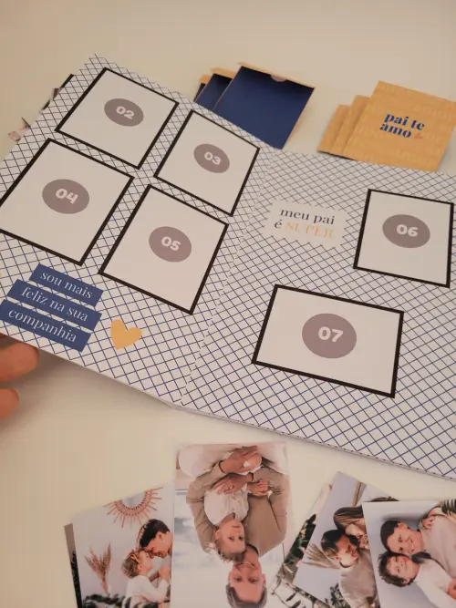 Álbum de Figurinhas Presente Dia dos Pais Personalizado