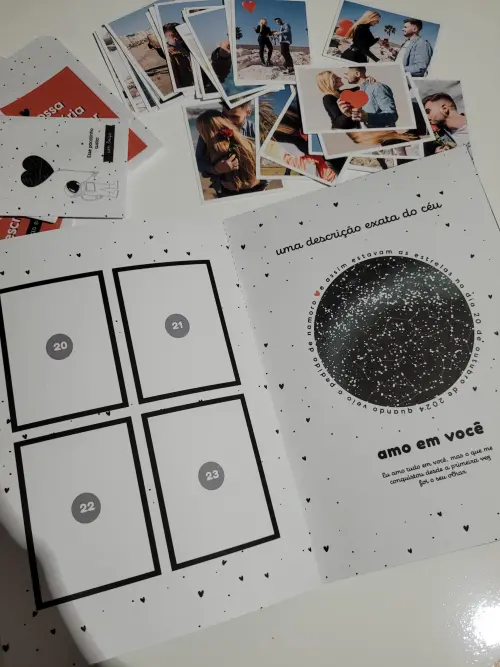 Presente Aniversário Namoro Álbum Figurinhas Personalizado