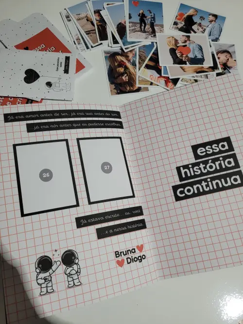 Presente Aniversário Namoro Álbum Figurinhas Personalizado