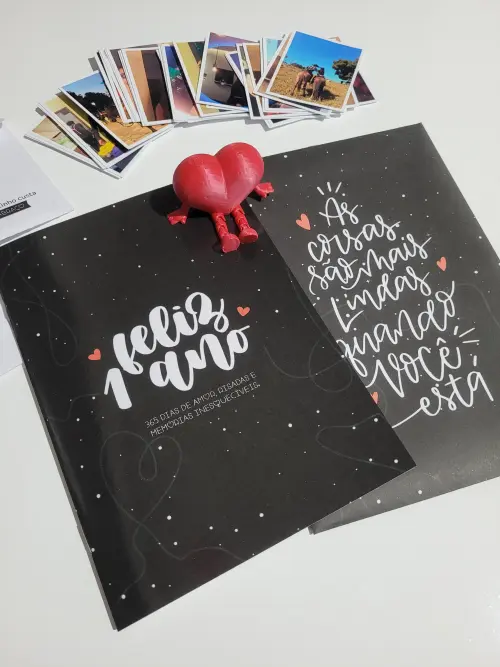 Álbum de Fotos Figurinhas | Presente Aniversário | 1 Ano de Namoro | Dia dos Namorados