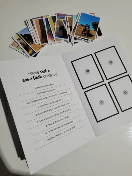 Álbum de Fotos Figurinhas | Presente Aniversário | 1 Ano de Nam