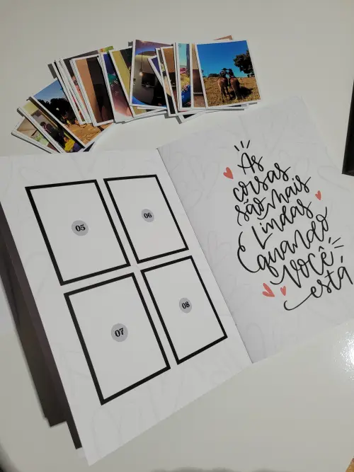 Álbum de Fotos Figurinhas | Presente Aniversário | 1 Ano de Nam