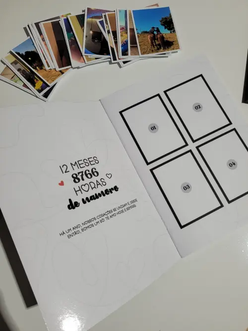 Álbum de Fotos Figurinhas | Presente Aniversário | 1 Ano de Nam