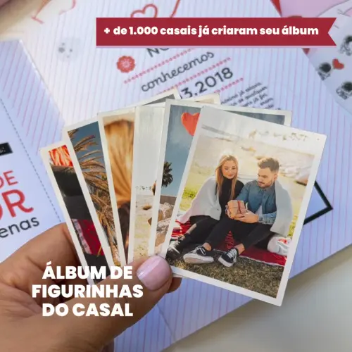 Presente Aniversário Namoro Álbum Figurinhas Personalizado