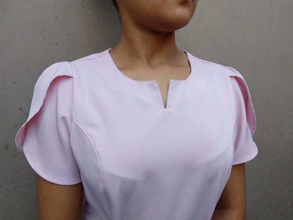 Blusa do Scrub manga Tulipa