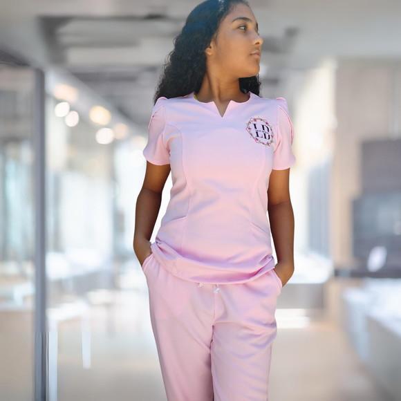 Scrub Duda Manga Tulipa em Two Way