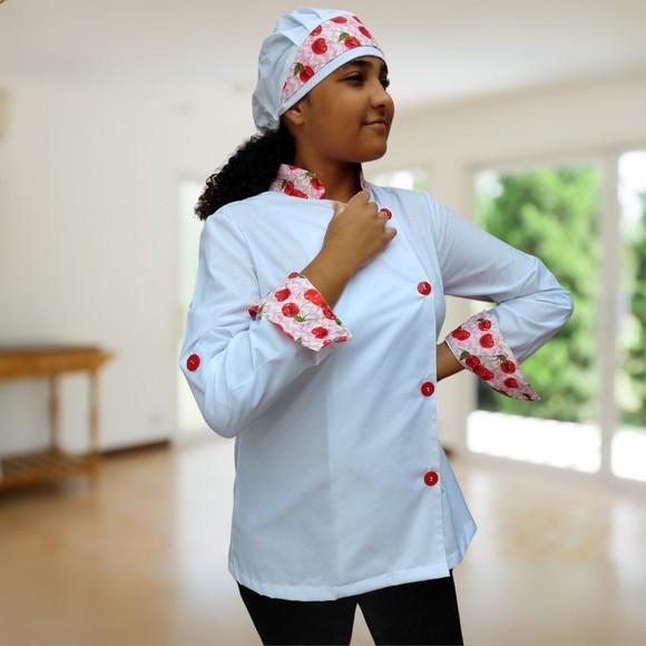Avental Doma Feminina Estilo e Autoridade na Cozinha