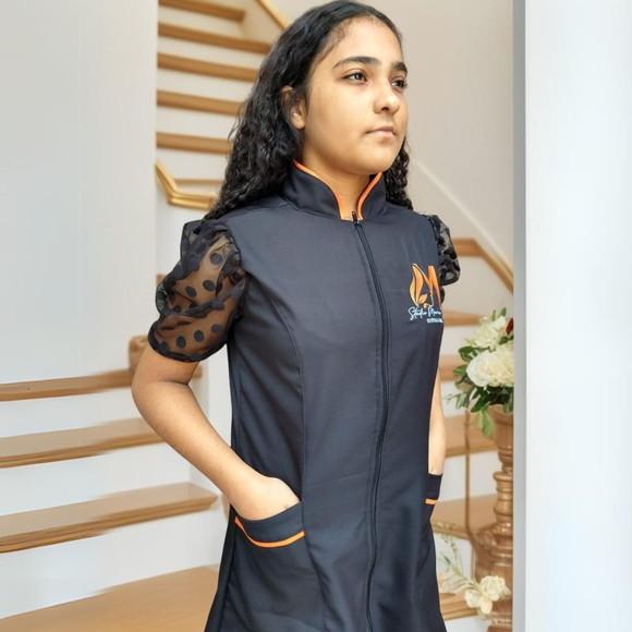 Jaleco Manga em Tuli Elegância e Conforto para Profissionais