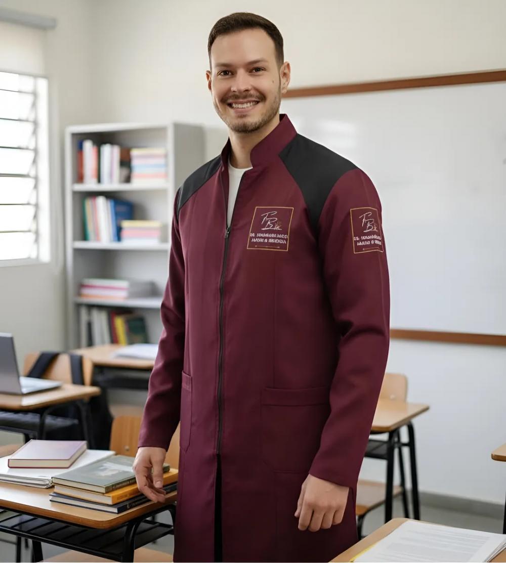 Jaleco Masculino Slim Beleza e Bem-estar em Uma Única Peça!