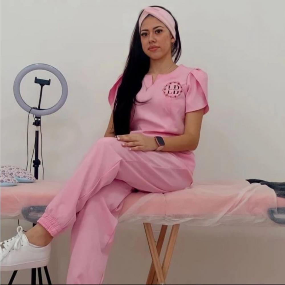 Conjunto Manga Tulipa Estilo Cirúrgico de Alto Nível