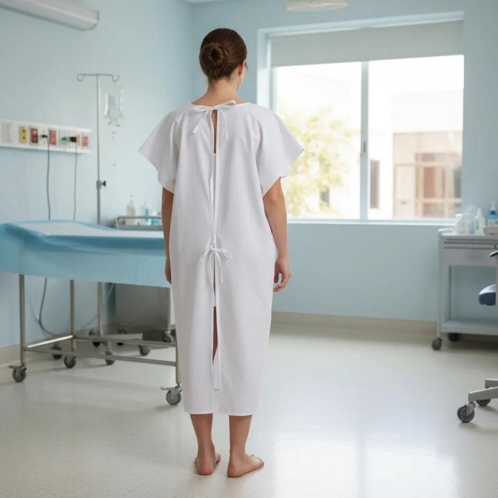 Camisola Hospitalar Fechamento Costas