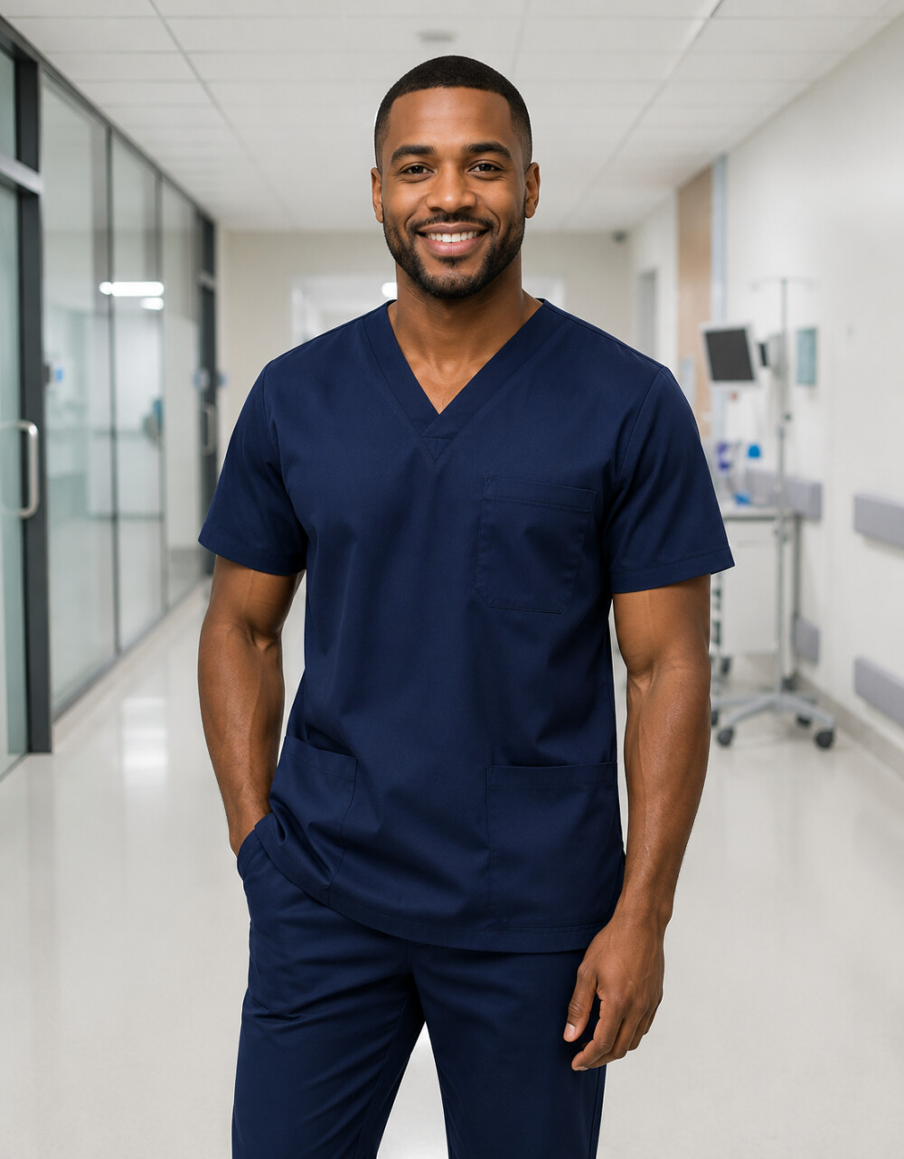 Camisa do Conjunto Privativo Tradicional Em Gabardine