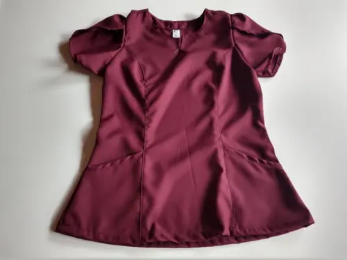 Blusa do Scrub manga Tulipa
