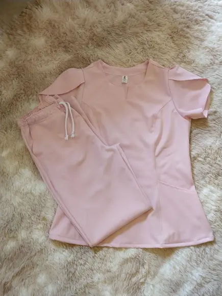 Blusa do Scrub manga Tulipa