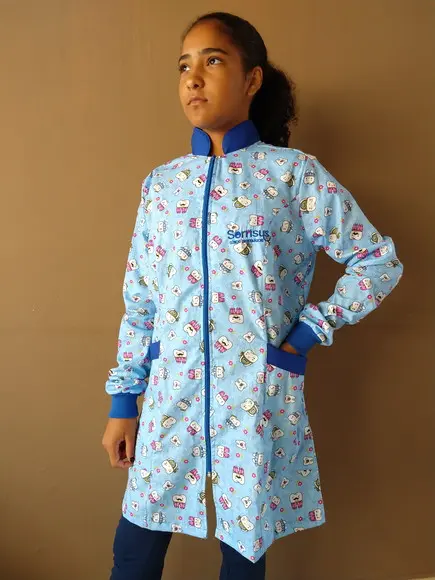 Jaleco Tricoline Estampado