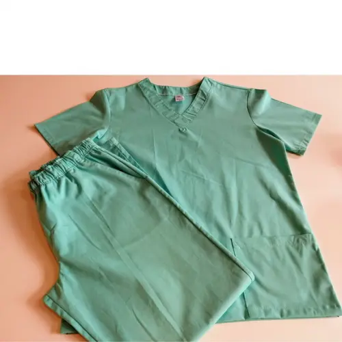 Camisa do Conjunto Privativo em Tecido Brim Cirúrgico