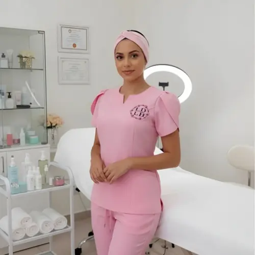 Conjunto Manga Tulipa Estilo Cirúrgico de Alto Nível