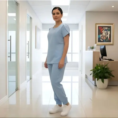 Conjunto Manga Tulipa Estilo Cirúrgico de Alto Nível