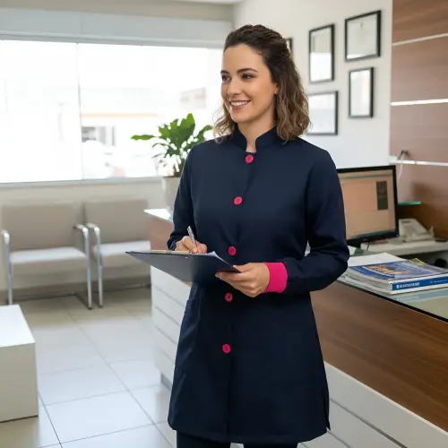 Jaleco Linha Color Fechamento em Botões