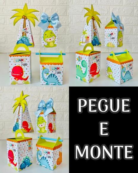 20 Caixas Dino Baby - Monte Sua Caixa