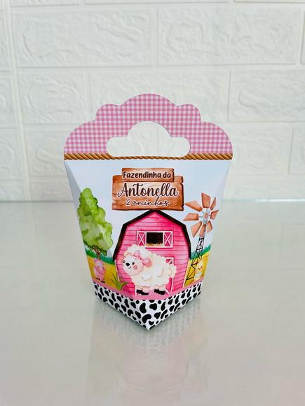 20 Caixas Fazendinha Rosa - Pegue e Monte