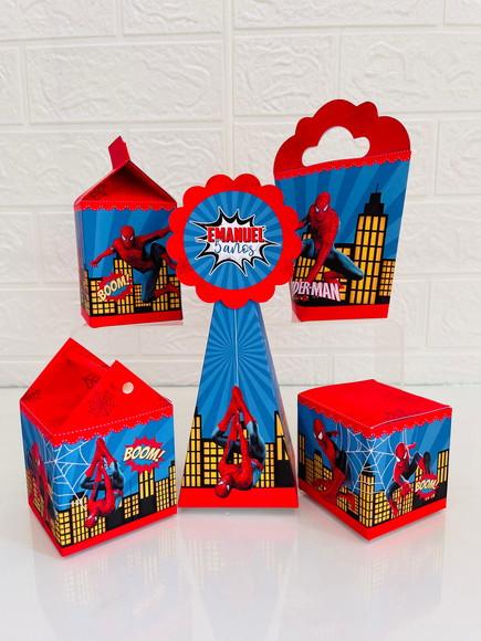 20 Caixas Homem Aranha - Pegue e Monte