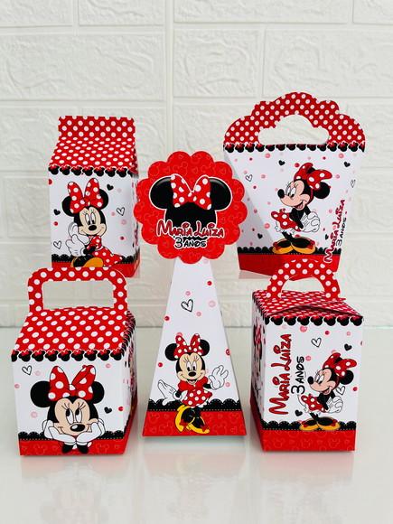 20 Caixas Minnie - Pegue e Monte
