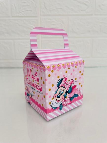 20 Caixas Minnie Rosa - Pegue e Monte