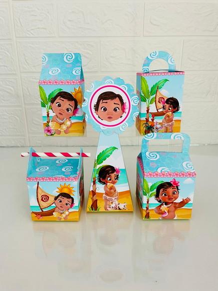 20 Caixas Moana Baby- Pegue e Monte